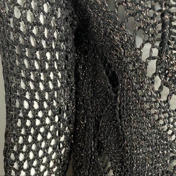 Loose Crochet Knit Sparkle Sweater XS - Picture 5 of 13